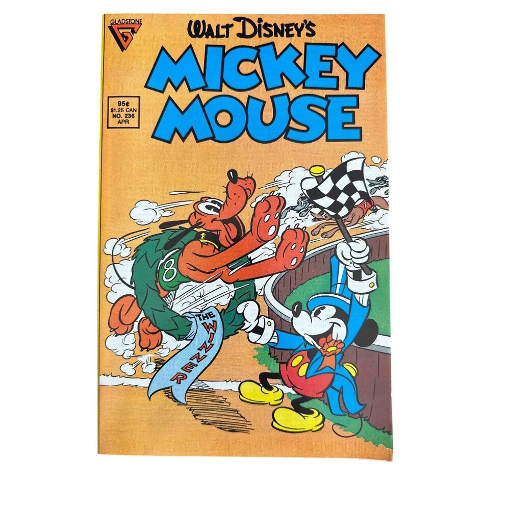 Gladstone Walt Disneys Mickey Mouse Comic #236 April 1988 Vintage Bagged Boarded